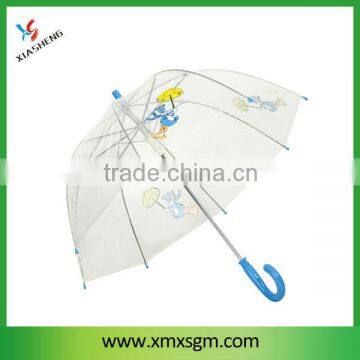 Lovely PVC Transparent Kid's animal print umbrella