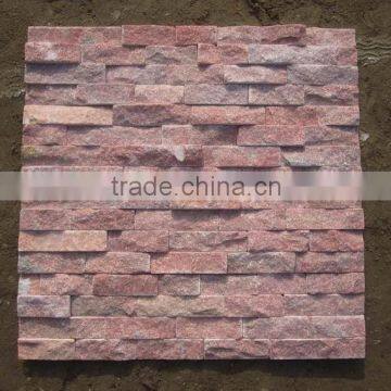 pink quartzite stone panel