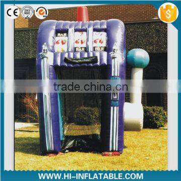 2016 advertising money catching blowing machine, inflatable money booth