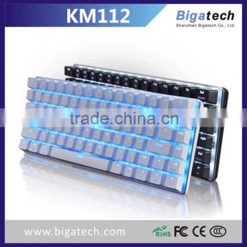 OEM 78 keys RGB floating design kailh switch wired backlit gaming aluminum metal mechanical keyboard                        
                                                Quality Choice