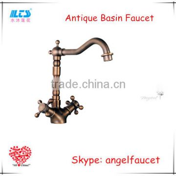 Royal antique brass bathroom faucet dragon faucet