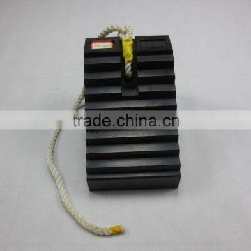 Cheap custom top quality rubber car wheel chock for tyre stopping