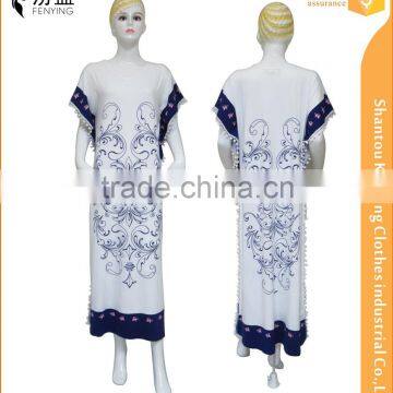 Fashion Rectangle Cutting Print Long Dress