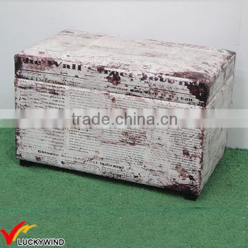 Shabby chic wood storage box