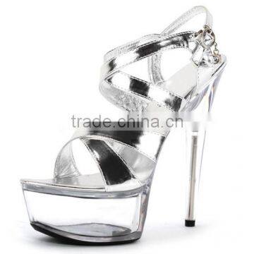 Sexy High Heel Slippers Fashion Women Platform Exotic Shoes 15cm Sexy Transparent Exotic dancer Shoes