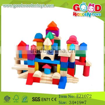 Traditional Wooden Toys Colorful Wooden Block Toys Wooden Building Bricks