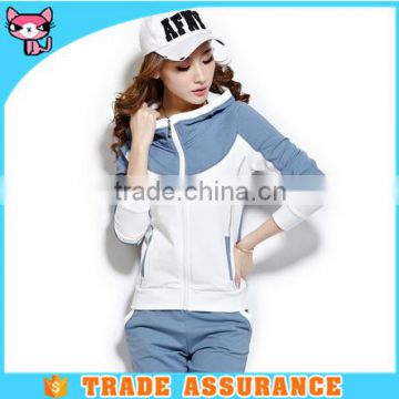 Fashion Denim Blue Color Autumn Thin Sport wear Set