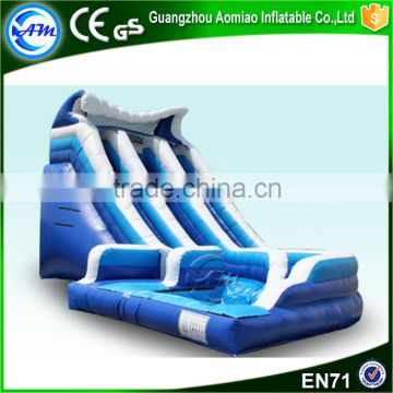 Customized commercial giant inflatable floating water slide for adult