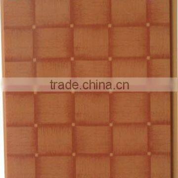 Printing brown color design pvc ceiling panel,flat pvc plafond F115-1