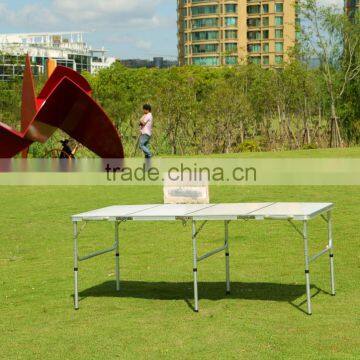 6 feet large aluminum 4 folding picnic table