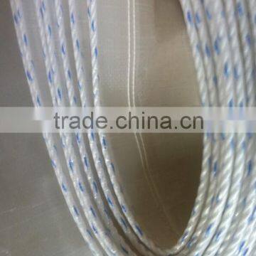 70cm width transparent small pe tarpaulin roll with white rope