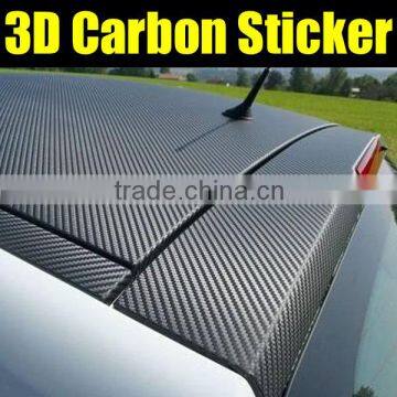 3D carbon vinyl, popular black color with top quality