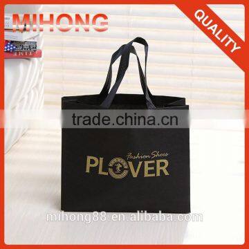 Heavy duty black elegant ultrasonic non woven bag for shoes