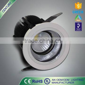 Free samle CE IP20 12W metal round cob led downlight price