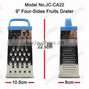9" Four-Sides Stainless Steel Grater/Trapezoidal Fruits and Vegetables Plane photo-2