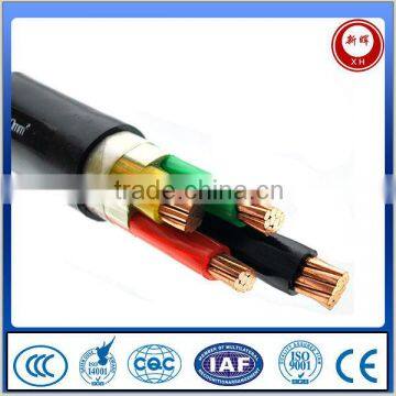 China suppiler different types of three phase 3core pvc insulated electrical cable