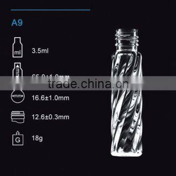 Factory price 3 ml roll on glass bottle for essential oil or for perfume