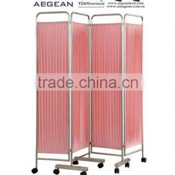 AG-SC001 Hot sales!!! 4-folding stainless steel hospital ward screen