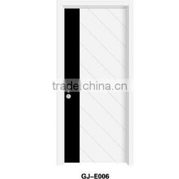 Black and White Color PVC Wooden Interior Door