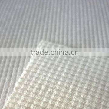 CVC waffle knitted fabric with AOP