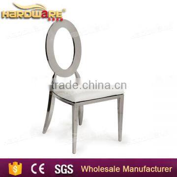 Metal Frame Circle Back Banquet Chairs for Hotel Dining Room photo-6