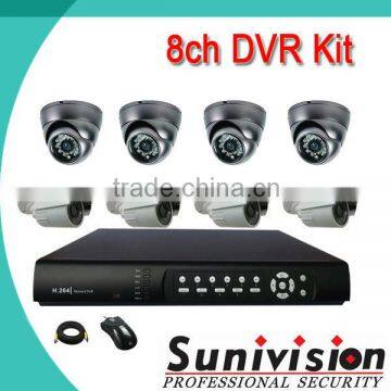 8ch dvr kit ir waterproof smart face recognition surround view security camera system