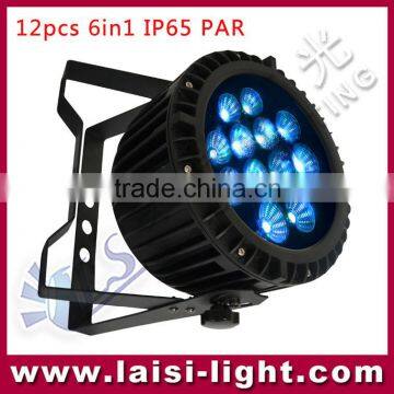 IP65 Led uv Light 12pcs*18W 6in1 led waterproof par light, Rgbwa+Uv led Par outdoor light