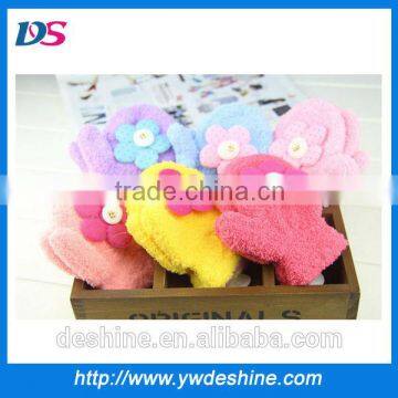 wholesale sun flower little girl mittens for children ST151