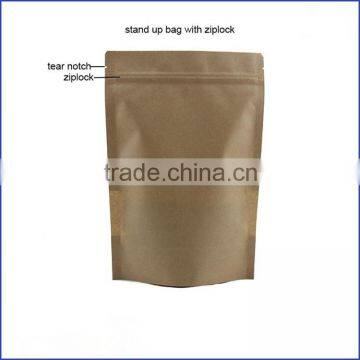 stand up pouch is used for packing tea coffee protein powder cookies snack nuts seeds or other healthy food