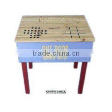 Outdoor Sandbox Chess Table-Children furniture; Wooden furniture