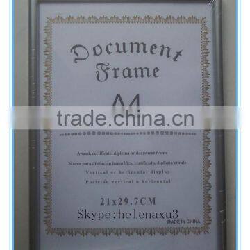 High Quality diploma A4 Aluminum Alloy Photo picture Frame