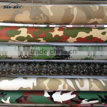 New arrival digital printing self-adhesive white camouflage car vinyl film