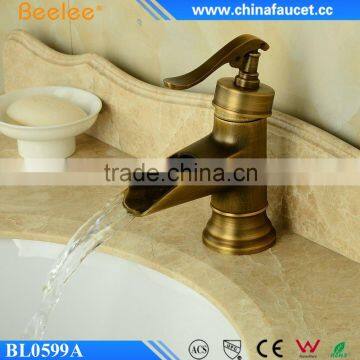 Beelee Antique Bathroom Basin Sink Faucet Mixers Brass Taps Deck Mounted photo-2