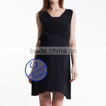 Maternity Casual Pregnant Jersey Dress Clothes photo-2