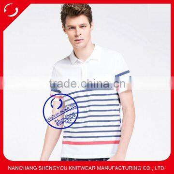 Top Quality Yarn Dyed Cotton Polo T Shirt For Men