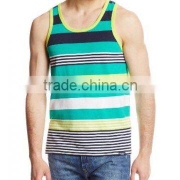 Wholesale custom lycra cotton bodybuilding gym wear for men/running singlet/stringer tank top OEM service