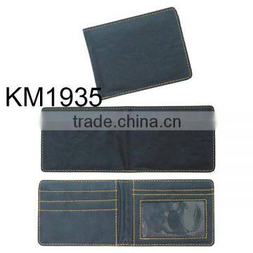 Yiwu Wholesale Promotion Short Quality Polyeser Men Bifold Wallet