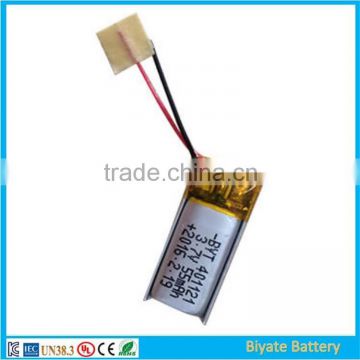 Factory products 3.7v rechargeable 55mAh lithium battery 401119