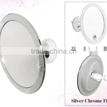 Swivel Round Fog free bathroom shower mirror Chromed