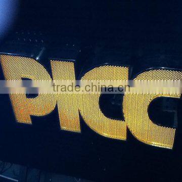 3d punching light letter signs