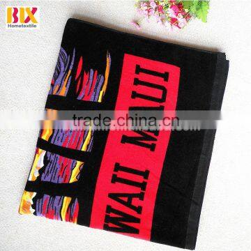 Wholesale High Quality 100% Cotton Customer Printed Beach Towel Suppliers China photo-2