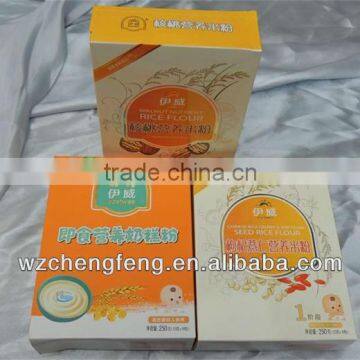 2016 hot sale baby food paper packaging box