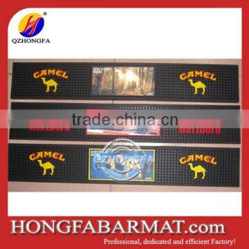 printed custom rubber bar mat runner