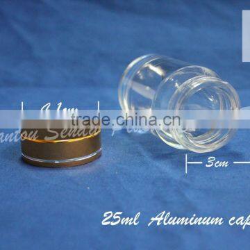 25ml transparent empty pill bottles, plastic bottles for chemicals, medicine bottle transparent