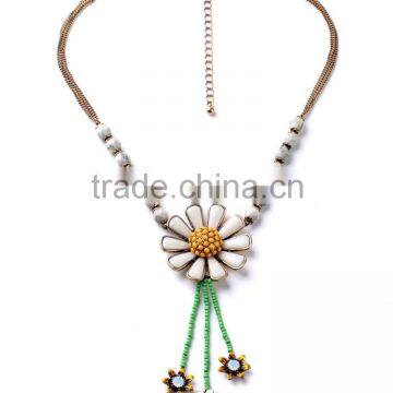 2015 New Luxury Exaggerated Flower Necklace, Beaded Necklace, Bead Necklace Designs