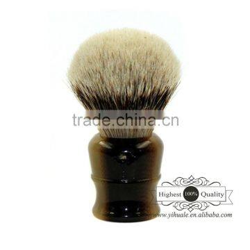 Super Large Silvertip Badger Shaving Brush with Faux Horn Handle