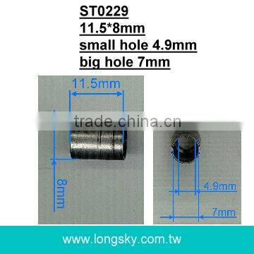 (#ST0229) factory barrel metal cord end for 5mm cord