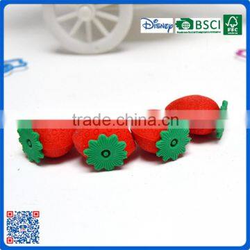 2016 fruit shape 3D eraser for kindergarden