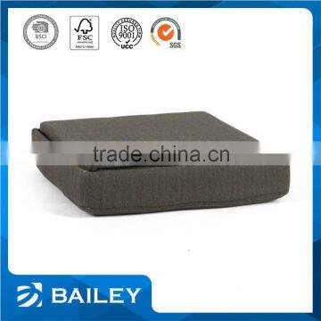 Fabric Covered Home Goods Cube Ottoman With 4 Wooden Legs Quality Choice photo-3