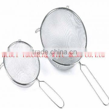 high quality stainless steel mini tea strainers/tea or coffee filter mesh/10cm filter mesh(factory)